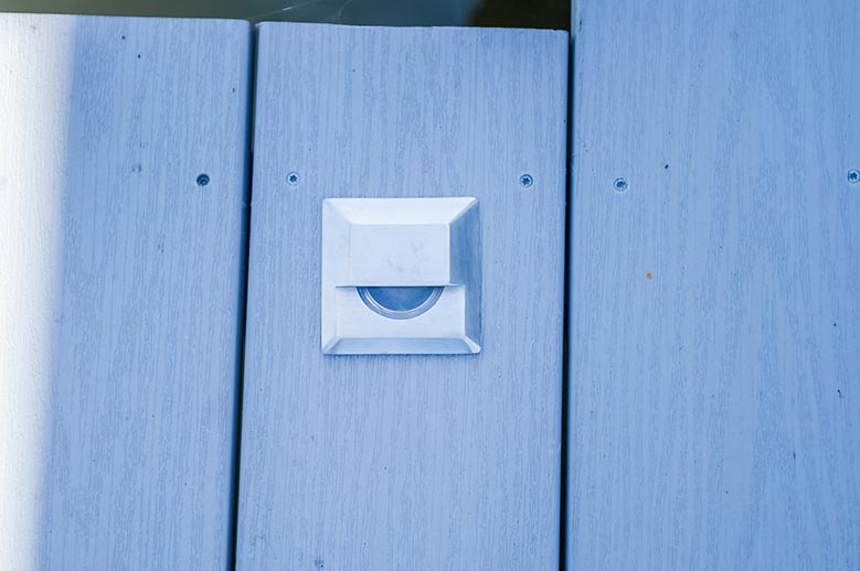 surveillance camera installed on door